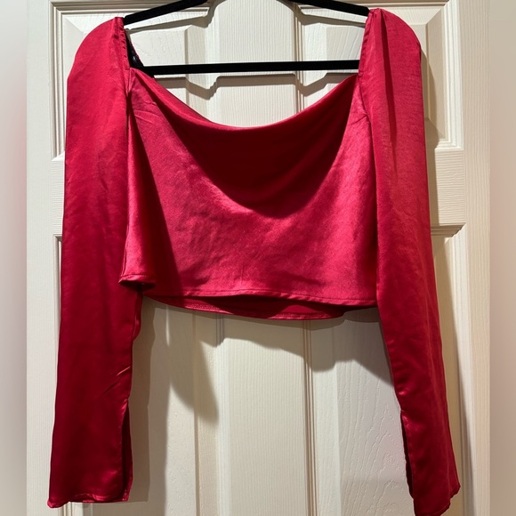 Princess Polly Tops - Princess Polly Love Song Draped Crop Top